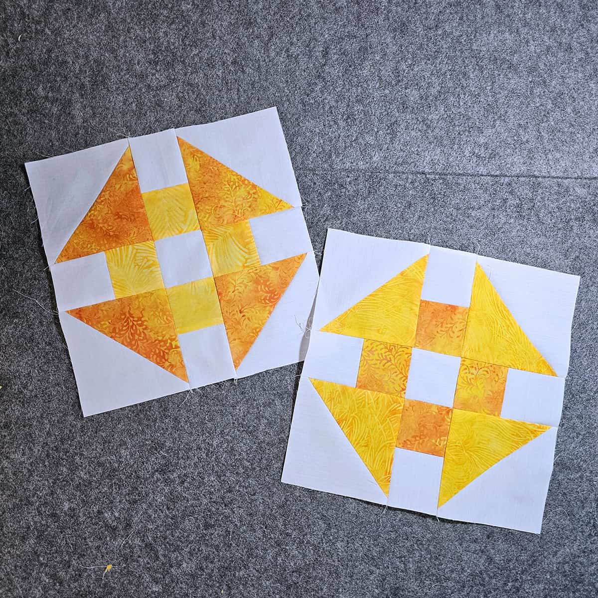 July Color of the Month Challenge 2026 Churn Dash quilt blocks