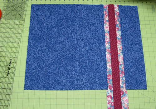 Trim off the long strip of fabric for the dish rug