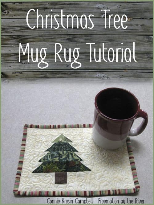 Christmas Tree Mug Rug Tutorial