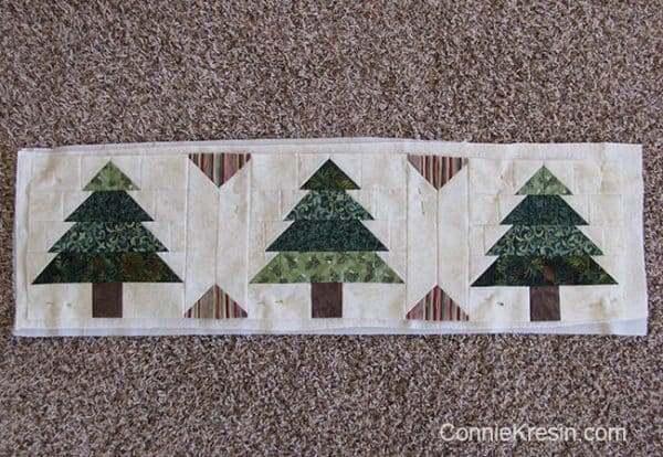 Christmas Tree Table Runner Quilt Tutorial - Free Pattern