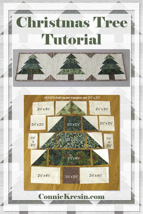 Christmas Tree Table Runner tutorial