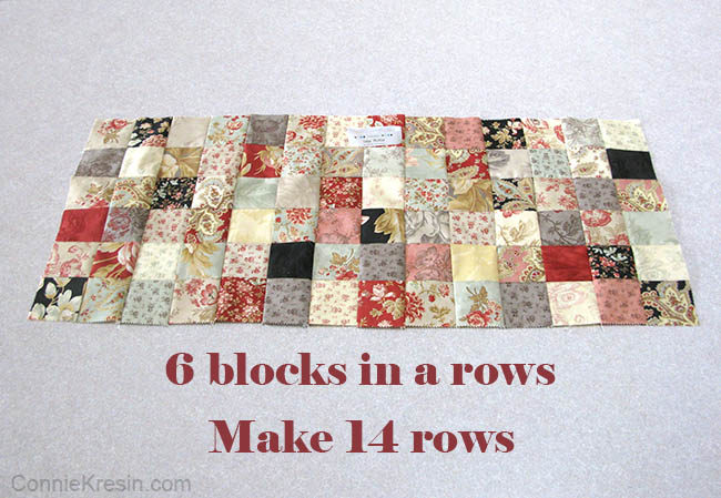 Quick and easy Table Runner tutorial easy to make row to make