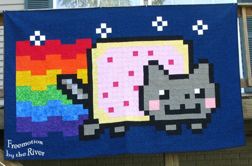 The first Nyan Cat Quilt 