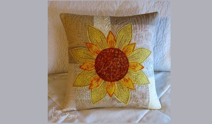 Daisy May Sunflower Pillow
