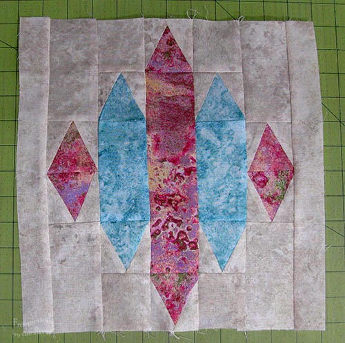 Blue Sapphire quilt pattern baby quilt in Marblehead quilt block