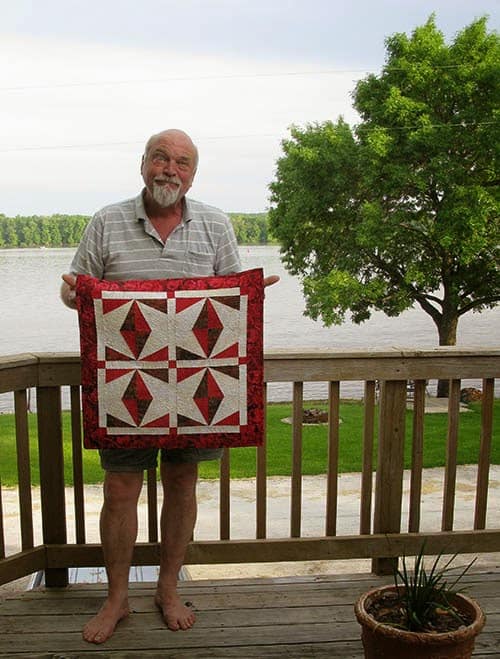 AccuQuilt Berry Wings quilt wall hanging