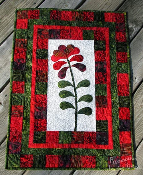 Berry Wings quilt wall hanging