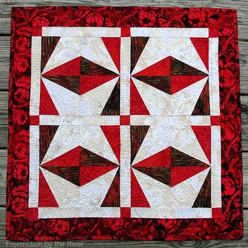 Berry Wings quilt wall hanging