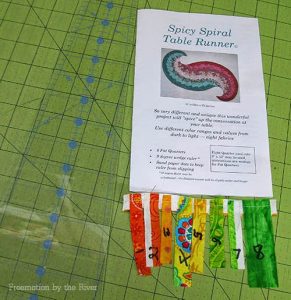 Spicy Spiral Table Runner - Freemotion by the River