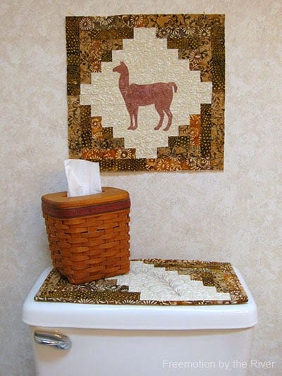 Log Cabin quilt projects using AccuQuilt BOB die