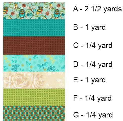 Who's Who Quilt Tutorial amount of fabric needed