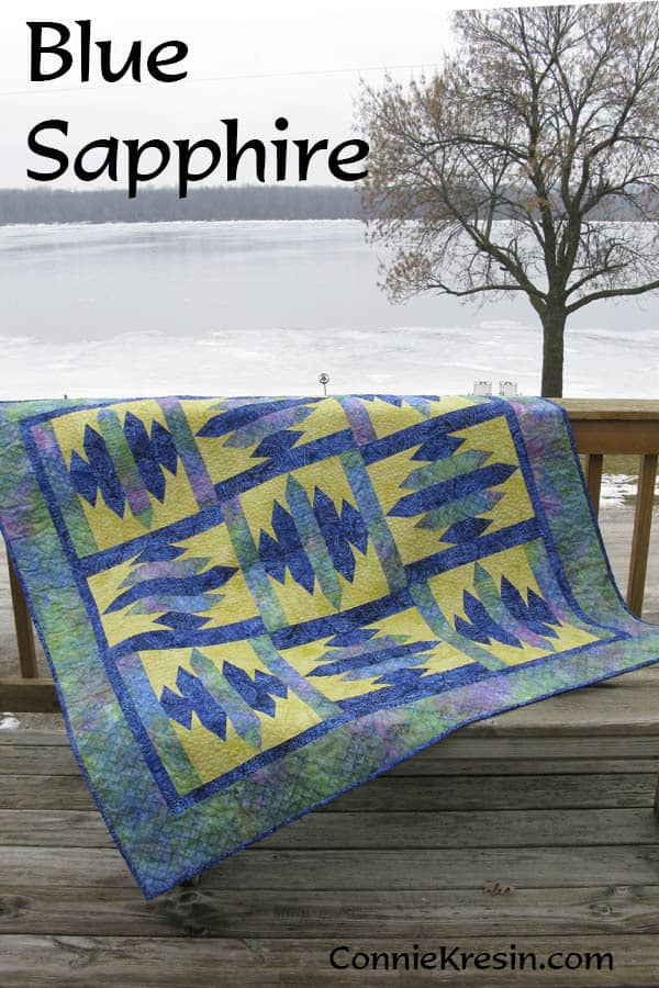 Blue Sapphire Quilt Pattern - ConnieKresin.com