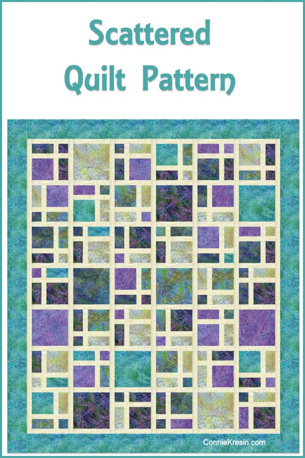 Scattered quilt pattern fast and easy to make!
