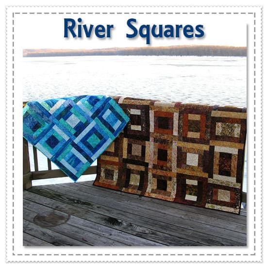 River Squares Quilt Pattern