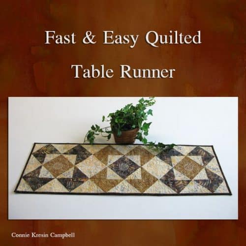 Roasted Coffee Table Runner Tutorial Freemotion by the River