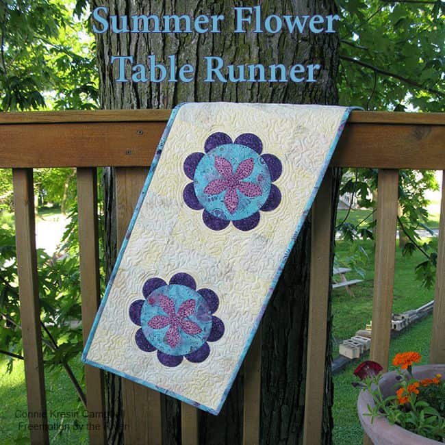 Summer Flower Table Runner Tutorial