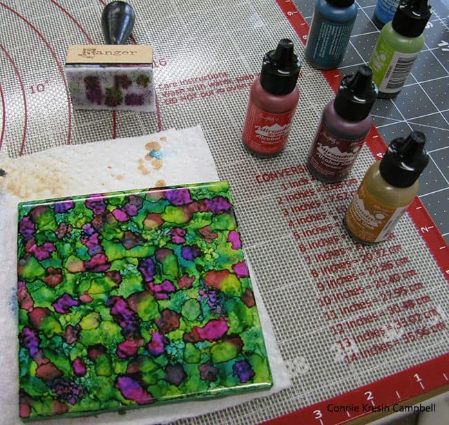 Alcohol ink tutorial step five