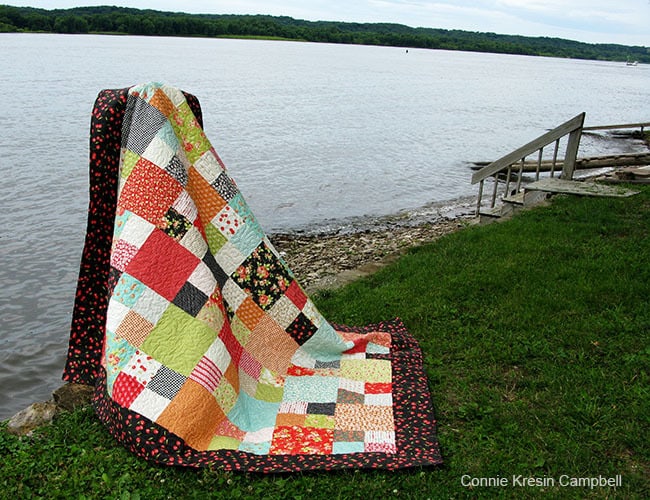 Checkmate Free Quilt Pattern by the river