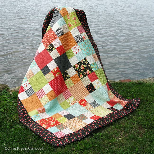 Checkmate Quilt by the river free pattern