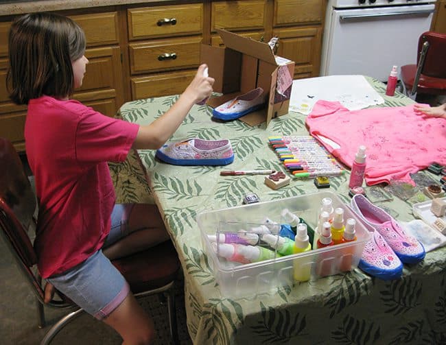DIY Painted T-Shirts fast and easy to do
