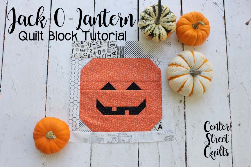 Pumpkin Quilt Block tutorial