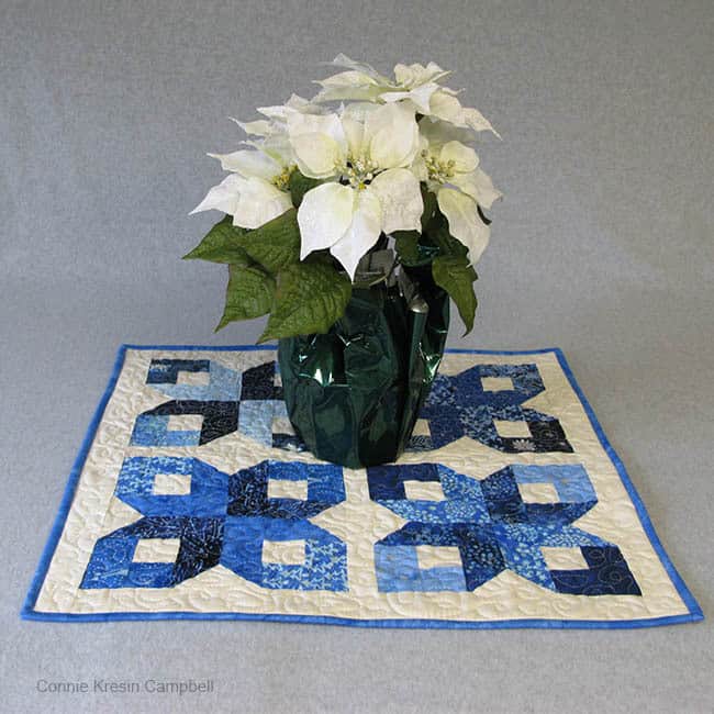 Batik Table Topper for Winter Wonderland Island Batik