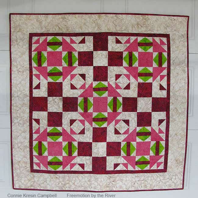 Fractured quilt pattern by Connie Kresin Campbell