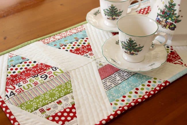 scrappy table runner
