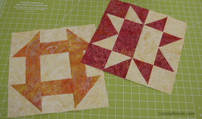 Solstice Challenge Batik Quilt Blocks