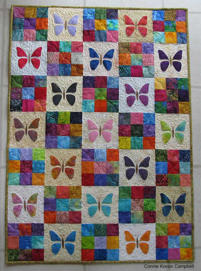 Quilted baby quilt