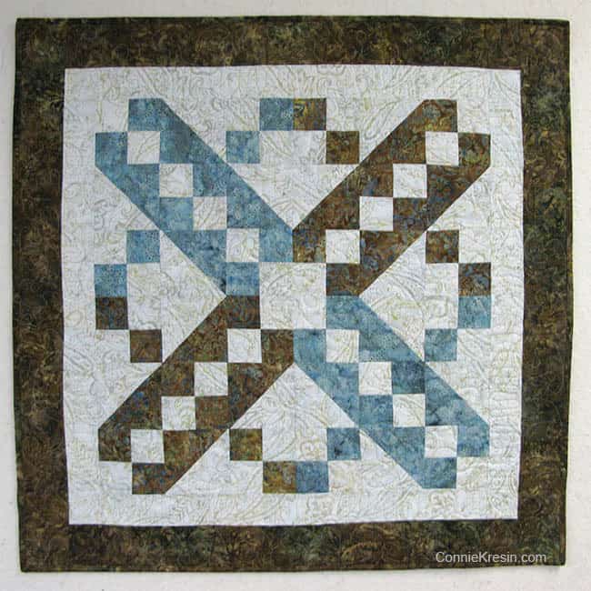 Jacobs Ladder Free Quilt Pattern design wall