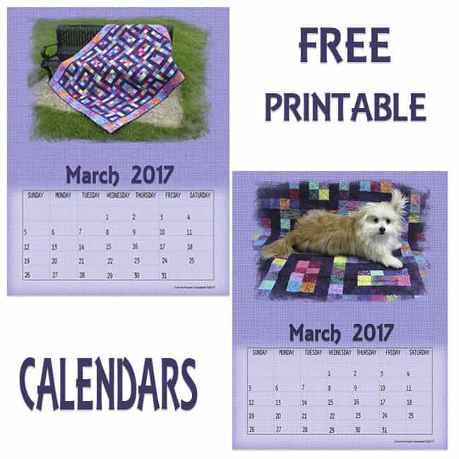March 2017 Free Printable Calendars