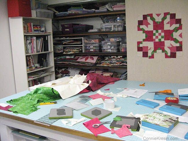 AccuQuilt Block on wall mess