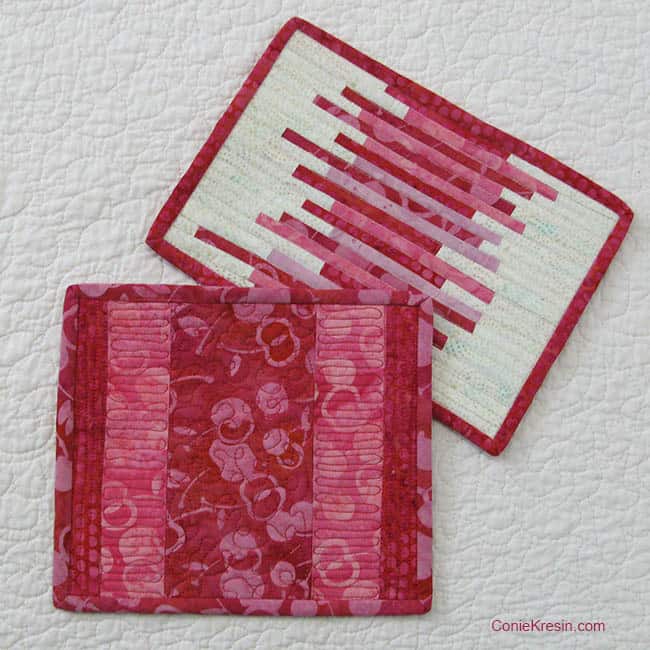 Galentine's Day Mug Rug Tutorial ConnieKresin.com