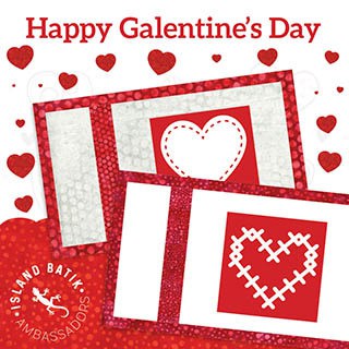 Galentine's Day Mug rug tutorial is perfect for Valentines Day too #islandbatikambassador #islandbatik #iheartislandbatik #happygalentinesday #happyvalentinesday #galentinesday #valentinesday 