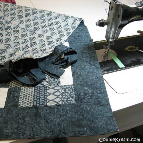 Swirly Quilted Table Runner - Freemotion by the River