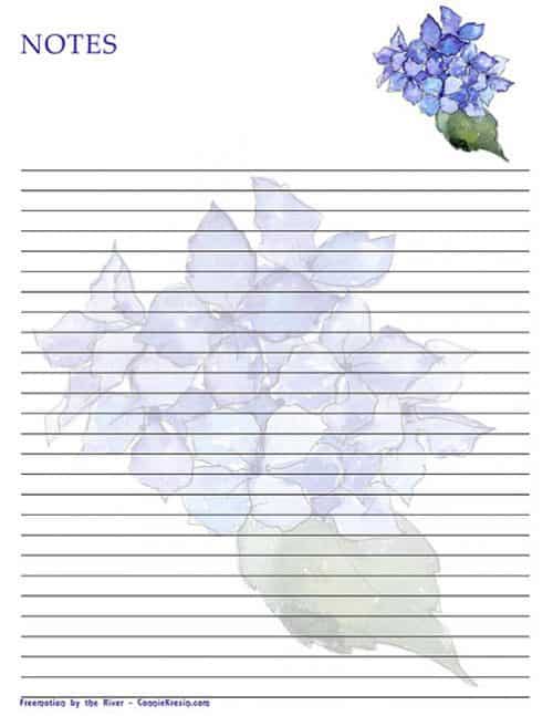 Free Hydrangea Printables - Freemotion by the River