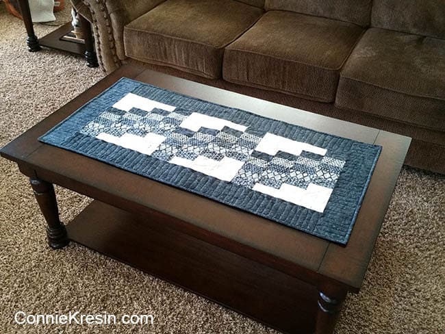 Swirly Quilted Table Runner
