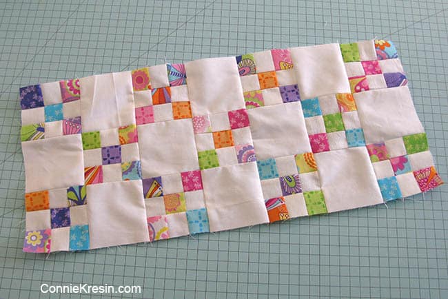 Irish Chain 9 patch blocks sewing together