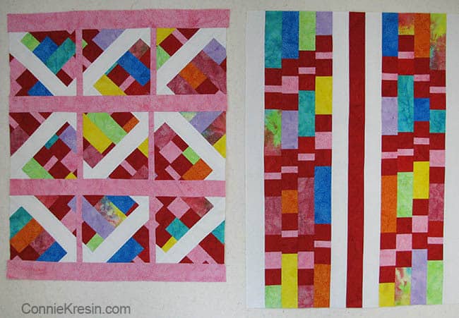 Modern Batik Challenge Baby Quilts different looks