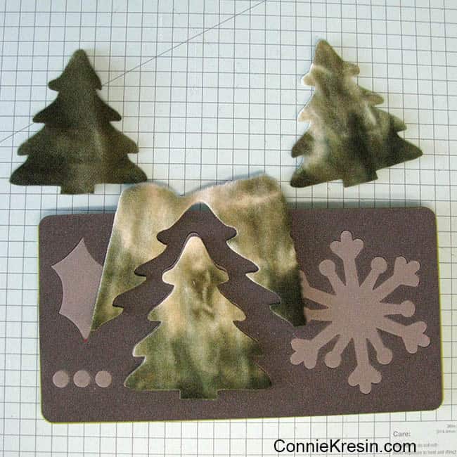 caroling snowmen wool table topper tutorial trees