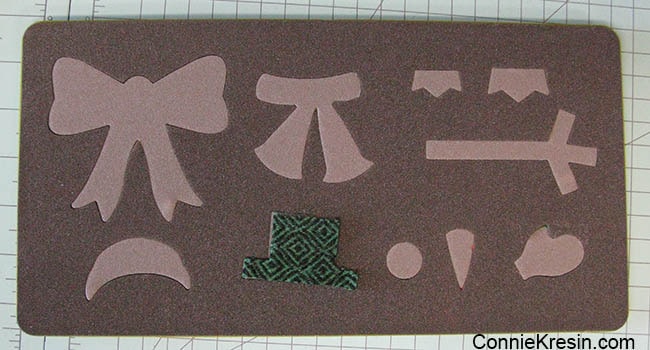 caroling snowmen wool table topper tutorial hats