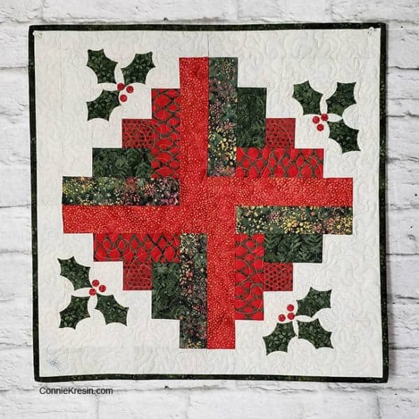 Christmas Log Cabin Quilt Tutorial - Freemotion by the River