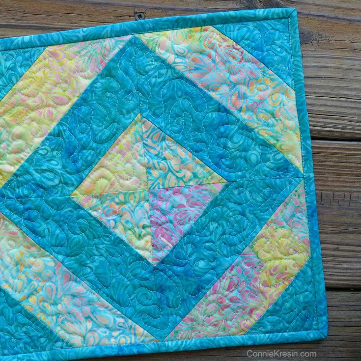 Easy 45 Degree Strip Tube Table Runner Tutorial - Freemotion by the River