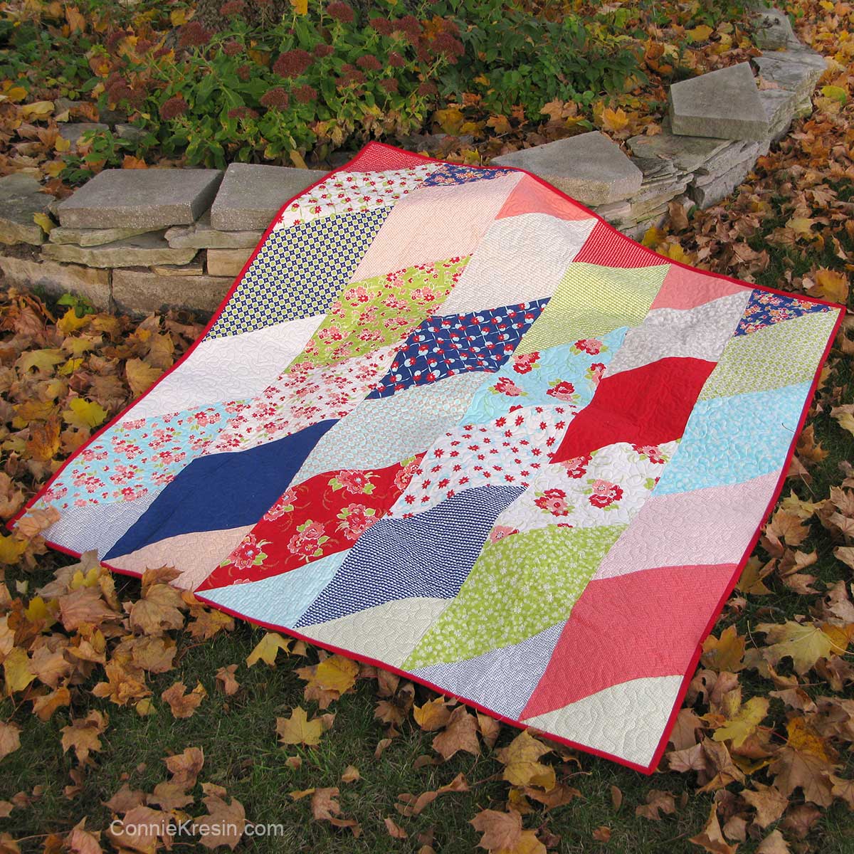 Fat Eight Frenzy free quilt pattern