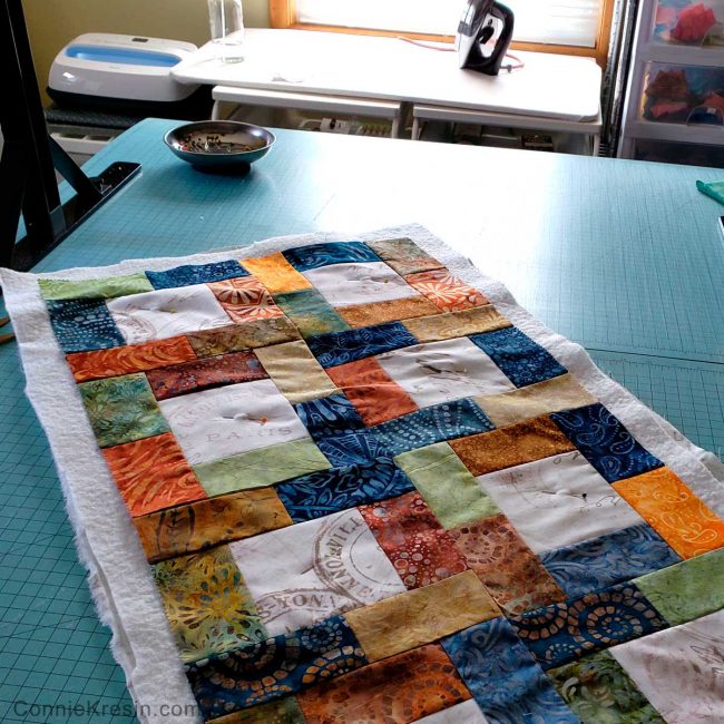 Batik Table Runner Tutorial Midnight Glow - Freemotion by the River