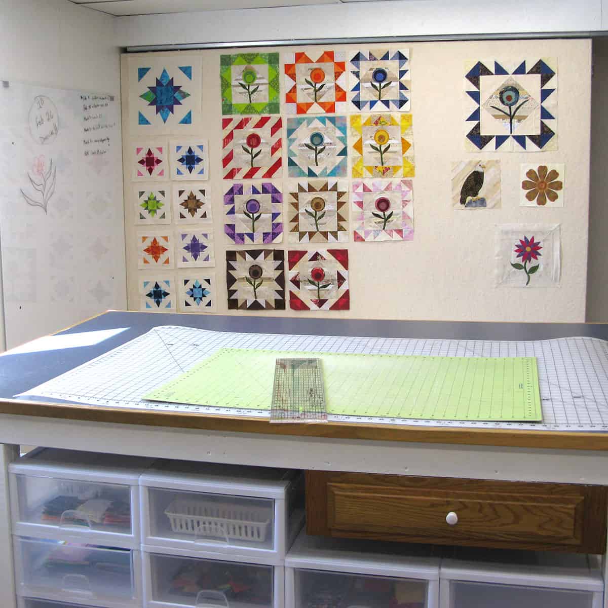 DIY Sliding Quilt Design Wall - Freemotion by the River
