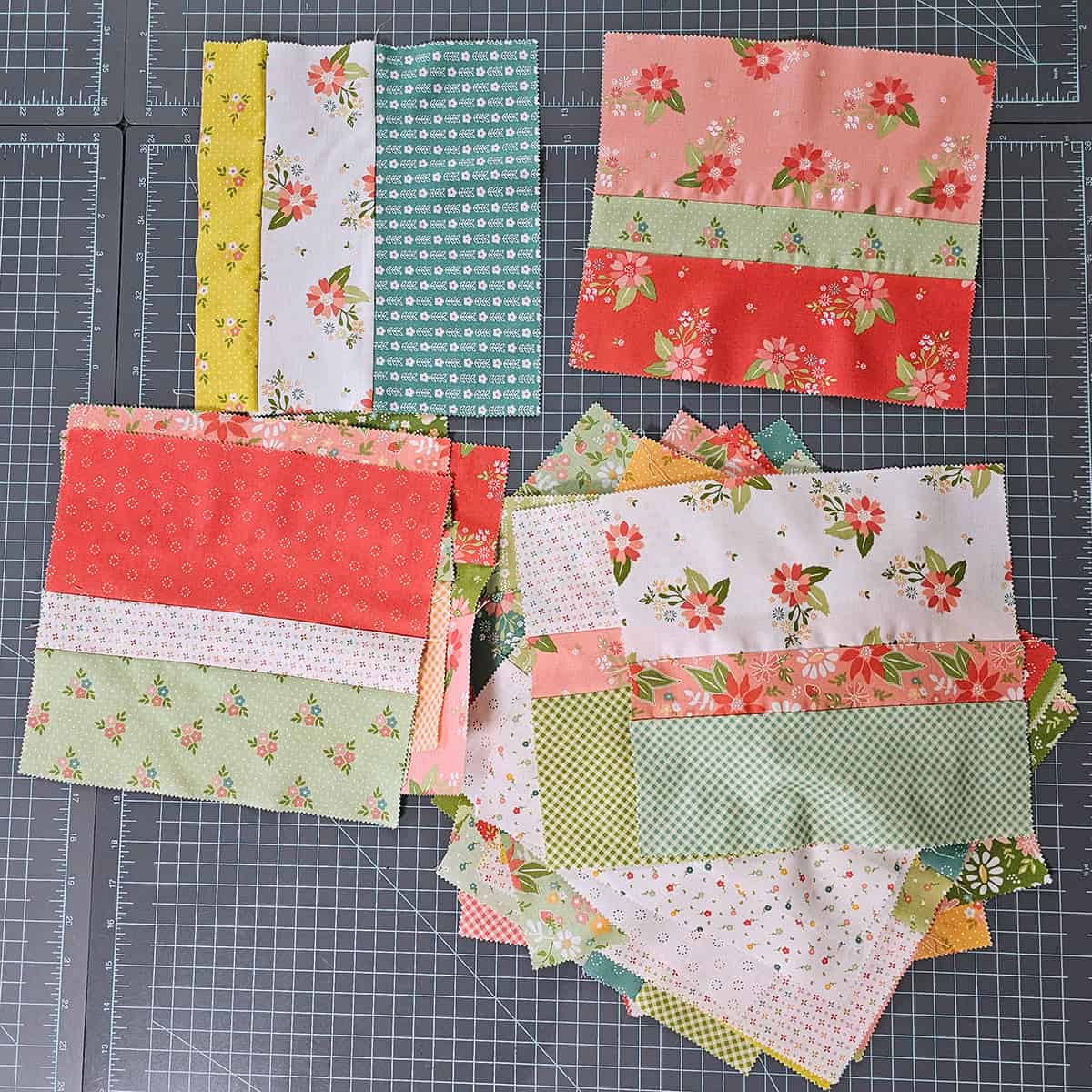 Sewing the blocks together