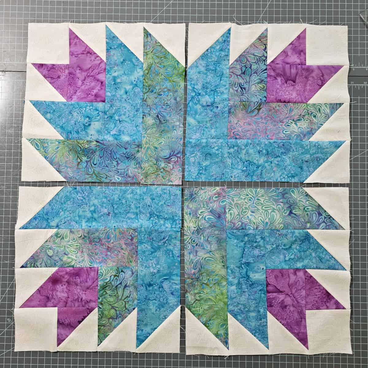 4 cactus flower blocks