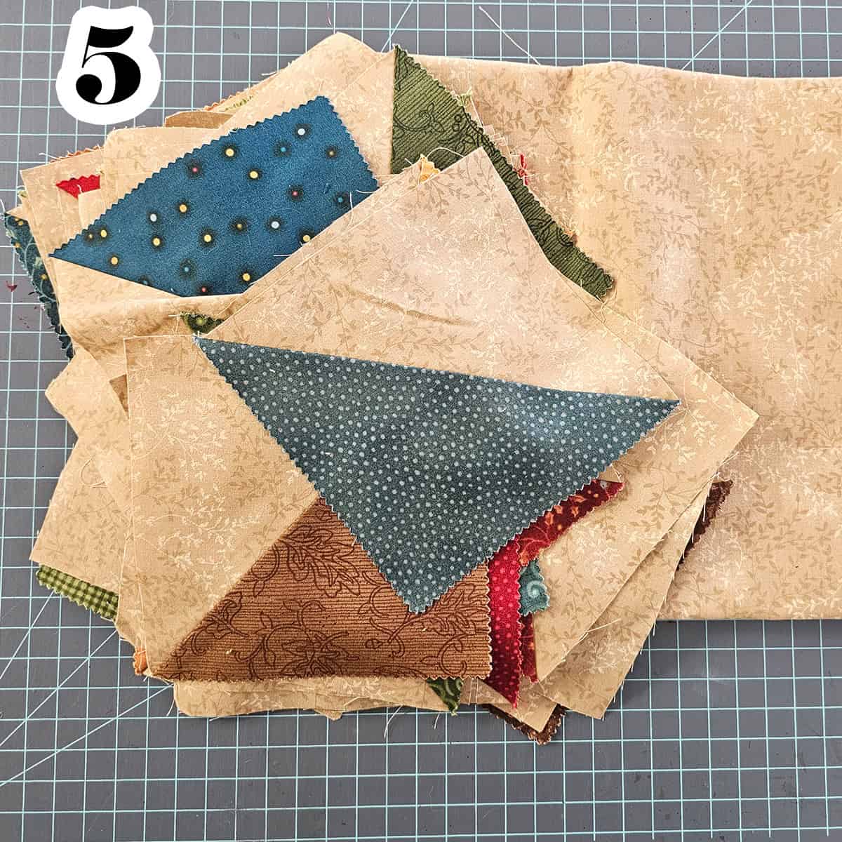 Half square triangle blocks